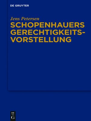 cover image of Schopenhauers Gerechtigkeits­vorstellung